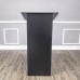 FixtureDisplays® Black MDF Wood Podium Church Pulpit School Lectern Conference Debate Stand 23X12X44