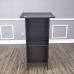 FixtureDisplays® Black MDF Wood Podium Church Pulpit School Lectern Conference Debate Stand 23X12X44