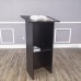 FixtureDisplays® Black MDF Wood Podium Church Pulpit School Lectern Conference Debate Stand 23X12X44