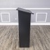 FixtureDisplays® Black MDF Wood Podium Church Pulpit School Lectern Conference Debate Stand 23X12X44