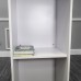 FixtureDisplays® White MDF Wood Podium Church Pulpit School Lectern Conference Debate Stand 23X12X44