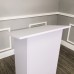 FixtureDisplays® White MDF Wood Podium Church Pulpit School Lectern Conference Debate Stand 23X12X44