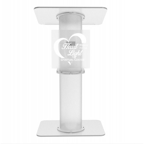 FixtureDisplays® Clear Church Pulpit Event Lectern Plexiglass Acrylic Debate Podium School Simplicy Design 23.2