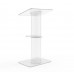 FixtureDisplays® Clear Church Pulpit Event Lectern Plexiglass Acrylic Debate Podium School Simplicy Design 23.3