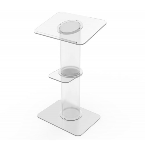 FixtureDisplays® Clear Church Pulpit Event Lectern Plexiglass Acrylic Debate Podium School Simplicy Design 23.3