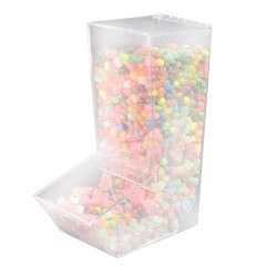 FixtureDisplays® Clear Plaxiglass Acrylic Gravity Bin - No Scoop Holder 100976