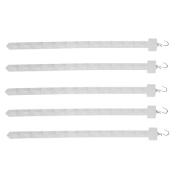 5PK Hanging Merchandising Strip Display Plastic Clip On Strips 101727