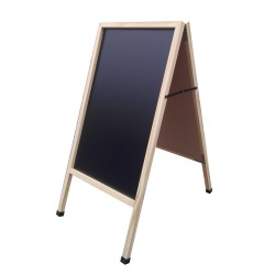 FixtureDisplays® A Frame Double Sided Black Chalkboard Dry Wet Erase 10235 Black