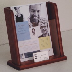 FixtureDisplays® Countertop Literature Display w/Business Card Pocket 104299