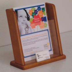 FixtureDisplays® Countertop Literature Display w/Business Card Pocket 104300