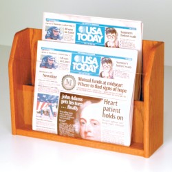 FixtureDisplays® Countertop 2 Pocket Newspaper Display 104456