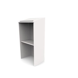 FixtureDisplays® Wood Lectern Podium Pulpit School Institution Conference Hotel 1131-WHITE