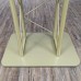 FixtureDisplays@I Light Green Hue Gol Id Color Curved Podiun, Truss Metal/ Wood Pulpit Lectern with a Saucer 11568-GOLD