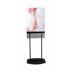 FixtureDisplays® Acrylic Clear Poster Metal Floor Stand 22X28