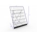 FixtureDisplays 6-Tiered Black Wire Display Rack 25.0