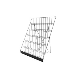 FixtureDisplays 6-Tiered Black Wire Display Rack 25.0