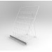 FixtureDisplays 6-Tiered White Wire Display Rack 25.0