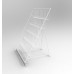 FixtureDisplays 6-Tiered White Wire Display Rack 25.0