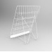 FixtureDisplays 6-Tiered White Wire Display Rack 25.0