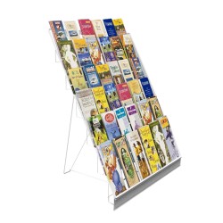 FixtureDisplays 6-Tiered White Wire Display Rack 25.0