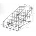 Counter DVD Rack with 12 Pockets, 6 Tiers, Steel Wire - Black 119365