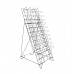 10-Tiered Wire Literature Stand for Floor, 20 Pockets for Magazines, Header - Black 119963