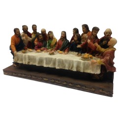 FixtureDisplays® The Last Supper Figurine Jesus and Deciples Molded Sculputure 13302