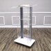 FixtureDisplays® Clear Acrylic Plexiglass Podium Steel Sides Church Pulpit School Lectern Debate Funeral Home Conference 14306