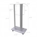 FixtureDisplays Clear Acrylic Plexiglass Podium Curved Steel Sides Church Pulpit School Lectern Debate Funeral Home Conference 14310