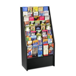 FixtureDisplays® Literature Rack Brochure holder leaflet coupon stand greeting card rack 1453-BLK