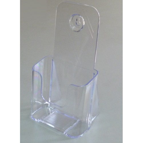 FixtureDisplays® Leaflet Holder Tri-fold Literature Holder Clear Acrylic One Tier Wall Mountable 14911