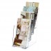 FixtureDisplays® 4 Tier Leaflet Holder Tri-fold Literature Holder Clear Acrylic Wall Mountable 14912