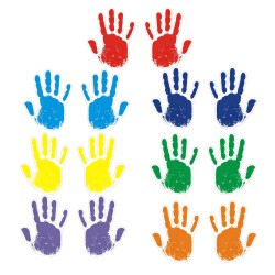 FixtureDisplays® 42 Handprint Sticker Self Adhesive Laminated Paper Easy Write Paper Classroom Decor Wall Floor Art Craft 15036