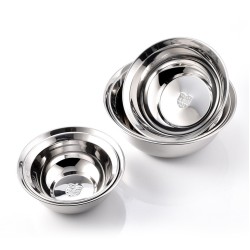 FixtureDisplays® Stainless Steel Mixing Bowls (Set Of 6) Stainless Steel Mixing Bowl Set Nesting Bowls For Space Saving Storage, Great For Cooking, Baking, Prepping 1, 1.5, 2, 2.5, 3, 4 Quarts Product Weight 2.6 Lbs 15367