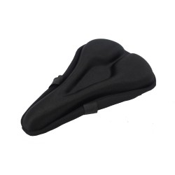 FixtureDisplays® Gel Bike Seat Cover Soft Gel Bicycle Seat Saddle Cushion Bonus Cover 11 X 7