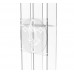 FixtureDisplays® Clear Podium Plexiglass Lecturn Transparent Church Pulpit with Christian Church Cross Prayer Hand Trinity Style Easy Assebmly Required 15411+12152