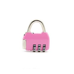 FixtureDisplays® 10PK 3 Digit Combination Security Code Padlock for Travel Luggage Suitcase, School, Gym Locker, Sports Locker 15626-PINK-10PK