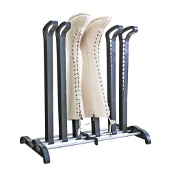 FixtureDisplays® 3-Pair Boots Rack Adjustable Spacing Heavy Duty Frame Black 22X22X12