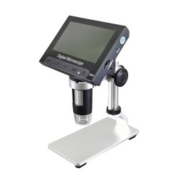 FixtureDisplays® 4.3 inch LCD Digital Microscope for Coin Stamp Jewelry PCB Hobby Inspection, USB Microscope 50X-200X Magnification Video Camera 15669