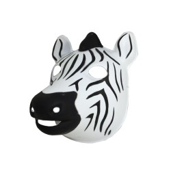 FixtureDisplays® Handsome Zebra Mask Costume For Adult and Child 15683