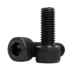 FixtureDisplays® 25PK M10 X 20mm Hex Socket Head Screw Knurled Cap Screws Bolts, Black 15709-screw-25PK