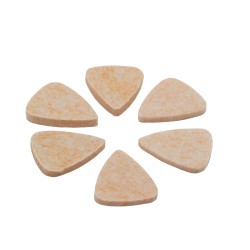 FixtureDisplays® Natural Wool Felt Guitar Picks Plectrums Pack of 6 15910