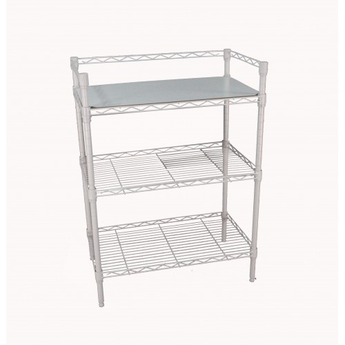 FixtureDisplays® 3-Tier Heavy Duty Steel Adjustable Steel Wire Shelving Rack, 24