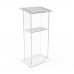 FixtureDisplays® Podium, Plexiglass Acrylic Clear Lectern Pulpit 45