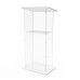 FixtureDisplays® Podium, Plexiglass Acrylic Clear Lectern Pulpit 45