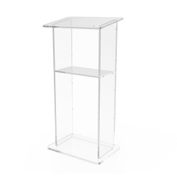 FixtureDisplays® Podium, Plexiglass Acrylic Clear Lectern Pulpit 45