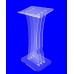 Clear Acrylic Lucite Podium Pulpit Lectern with White Cross 1803-3+1803Cross