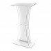 FixtureDisplays® Podium Clear Ghost Acrylic Lectern or Pulpit - 1803-3 Easy Assembly Required