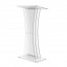 FixtureDisplays® Podium Clear Ghost Acrylic Lectern or Pulpit - 1803-3 Easy Assembly Required