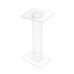 FixtureDisplays® Clear Church Pulpit Event Lectern Plexiglass Acrylic Debate Podium School Simplicy Design 23.3